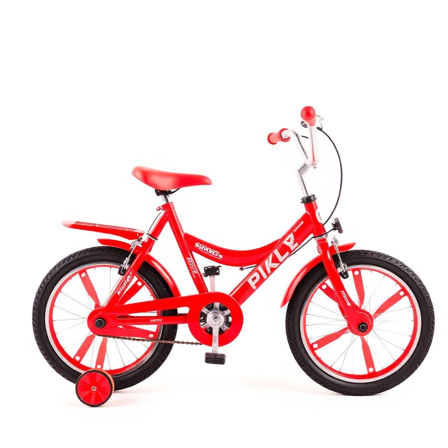 Kids Red Bicycle with Training Wheels