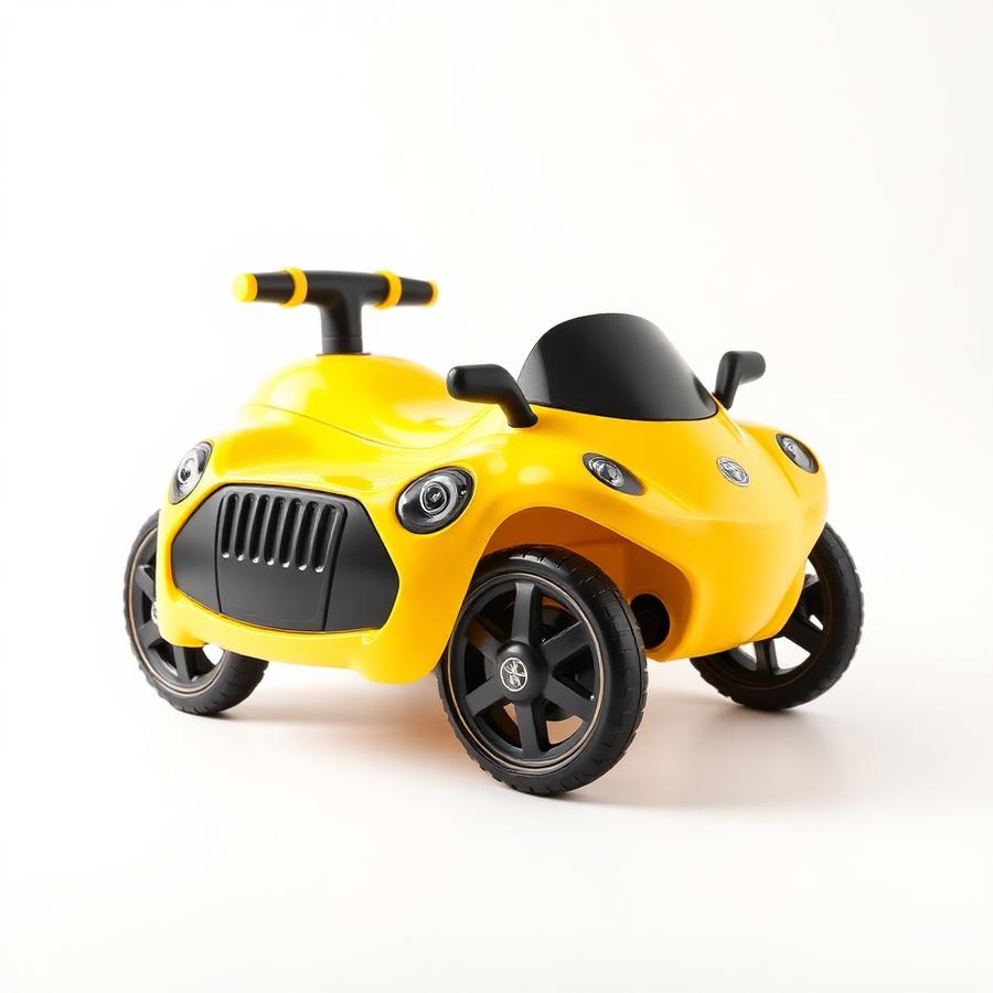 Sunshine Yellow Push Car