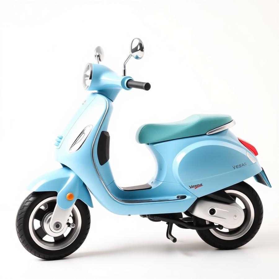 Sky Blue Baby Vespa Scooter